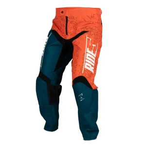 509  Ridge ITB Pants Leather Reinforced In-The-Boot Comfort Orange Navy Hextant