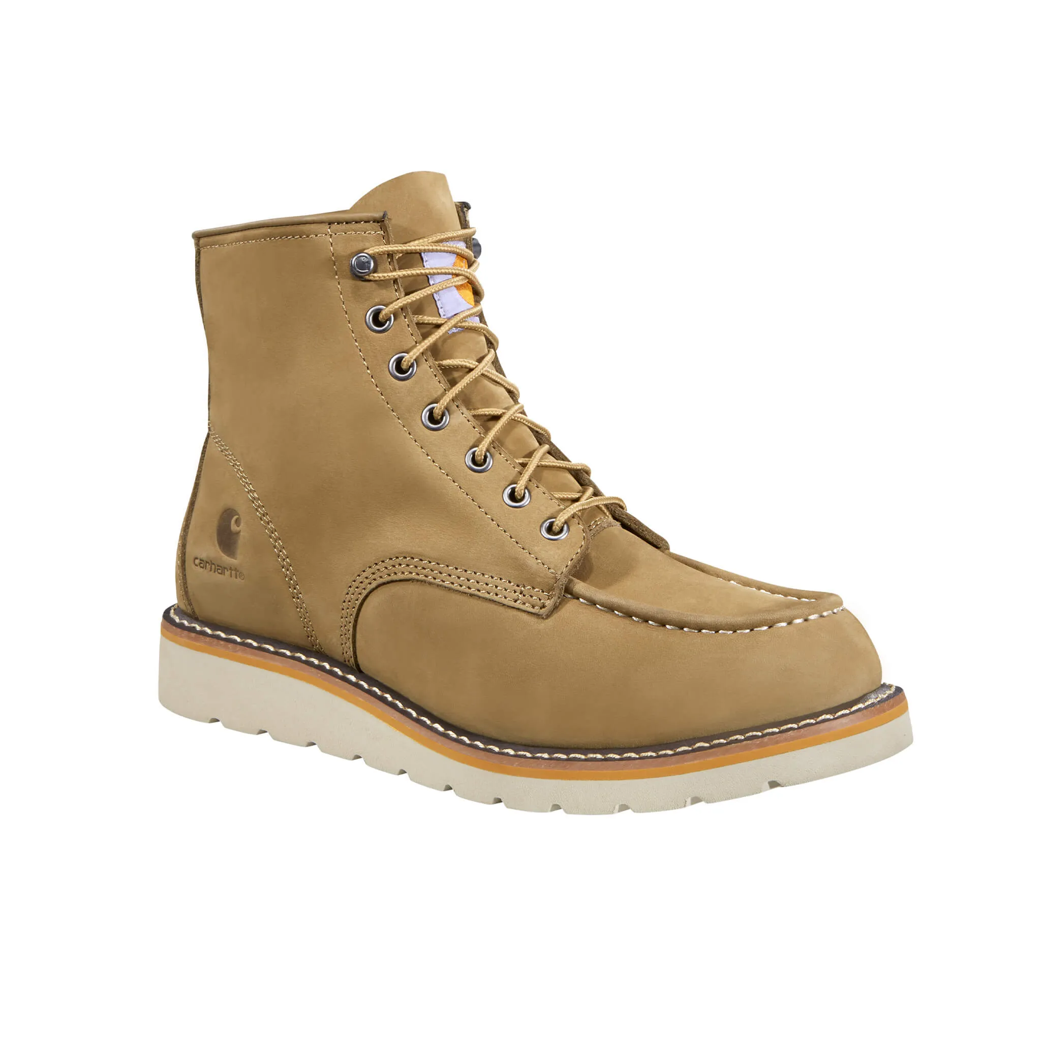 6" Moc Soft Toe Coyote Wedge Boot