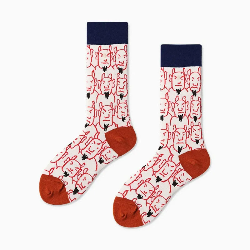 Abstract Art Skateboard Socks Set