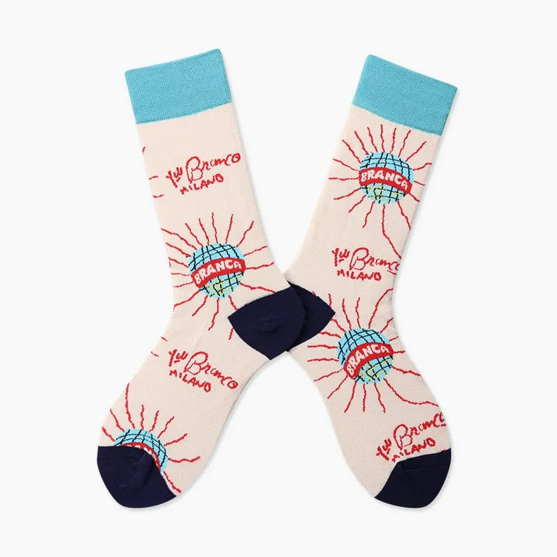 Abstract Art Skateboard Socks Set