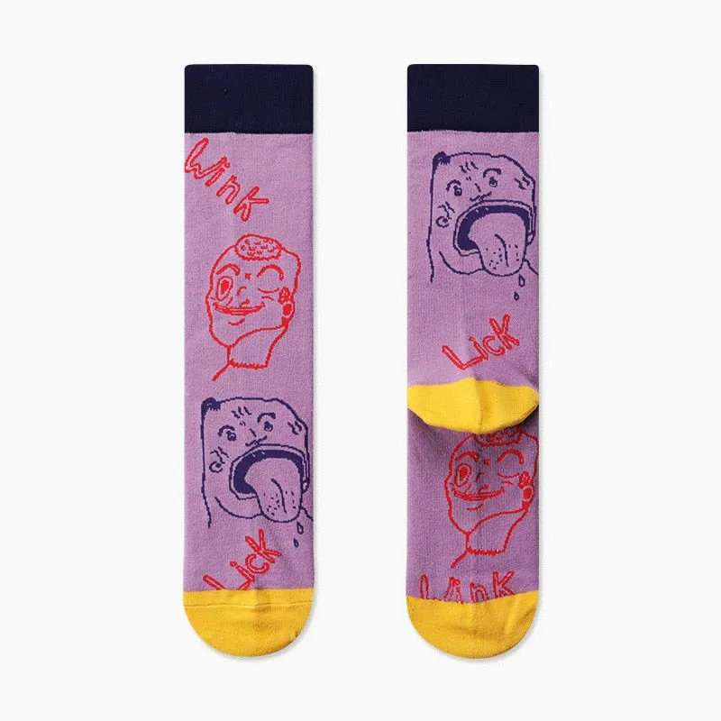 Abstract Art Skateboard Socks Set
