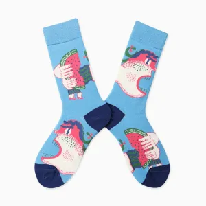 Abstract Art Skateboard Style Socks Set