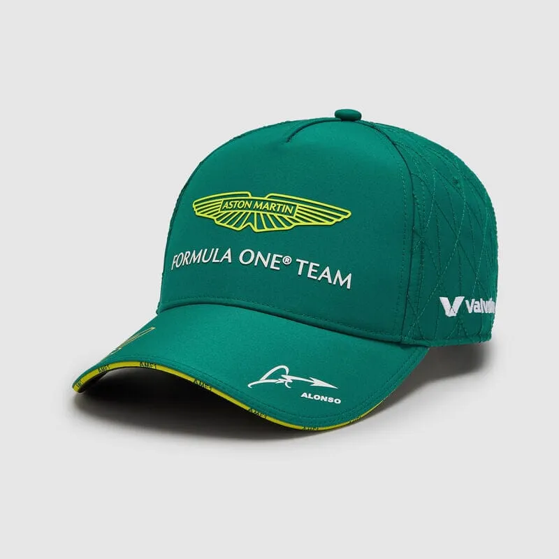 Aston Martin F1 2024 Kids Fernando Alonso Team Hat- Youth Green
