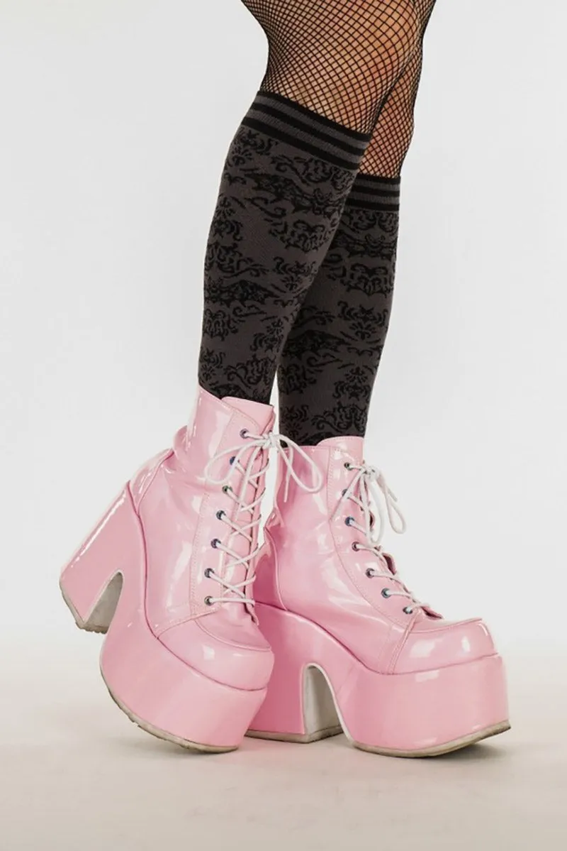 Bat Damask Knee High Socks