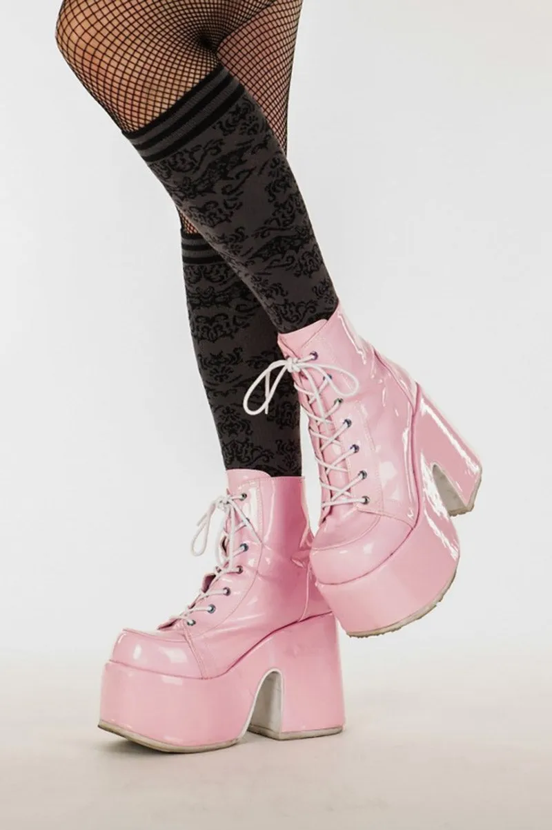 Bat Damask Knee High Socks