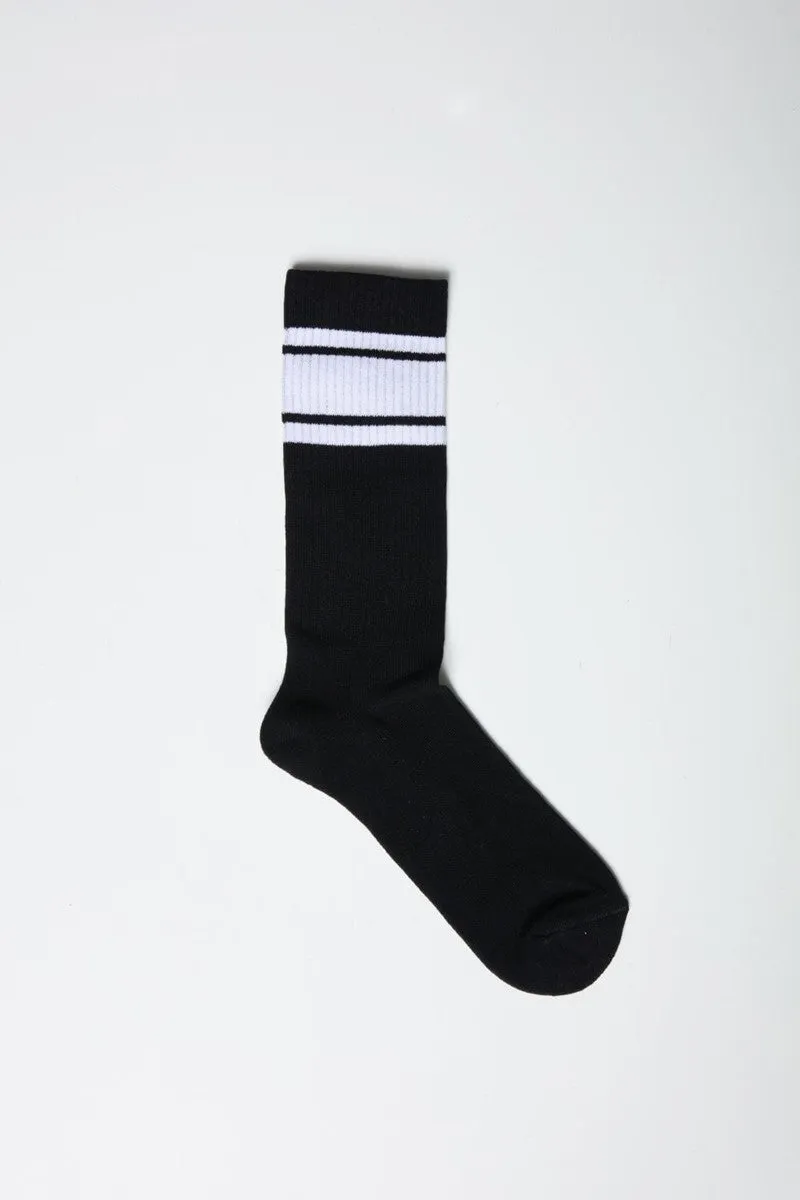 Core Stripe Socks 3 Pack - Black