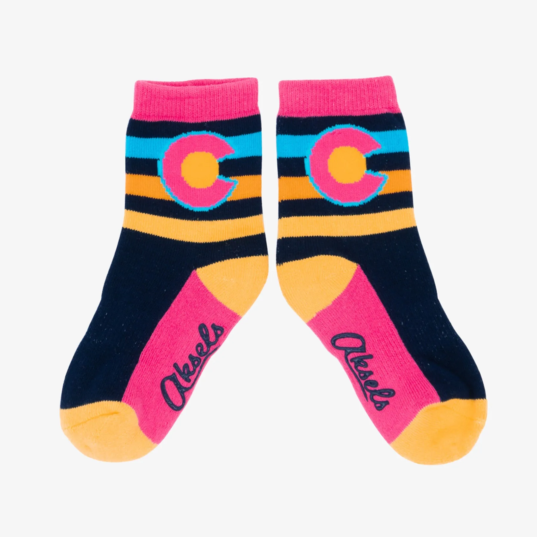 Kids Striped Colorado Flag Socks
