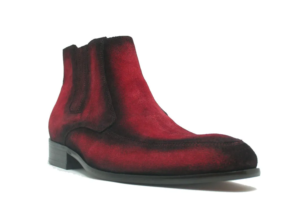 Leather Suede Chelsea Boots